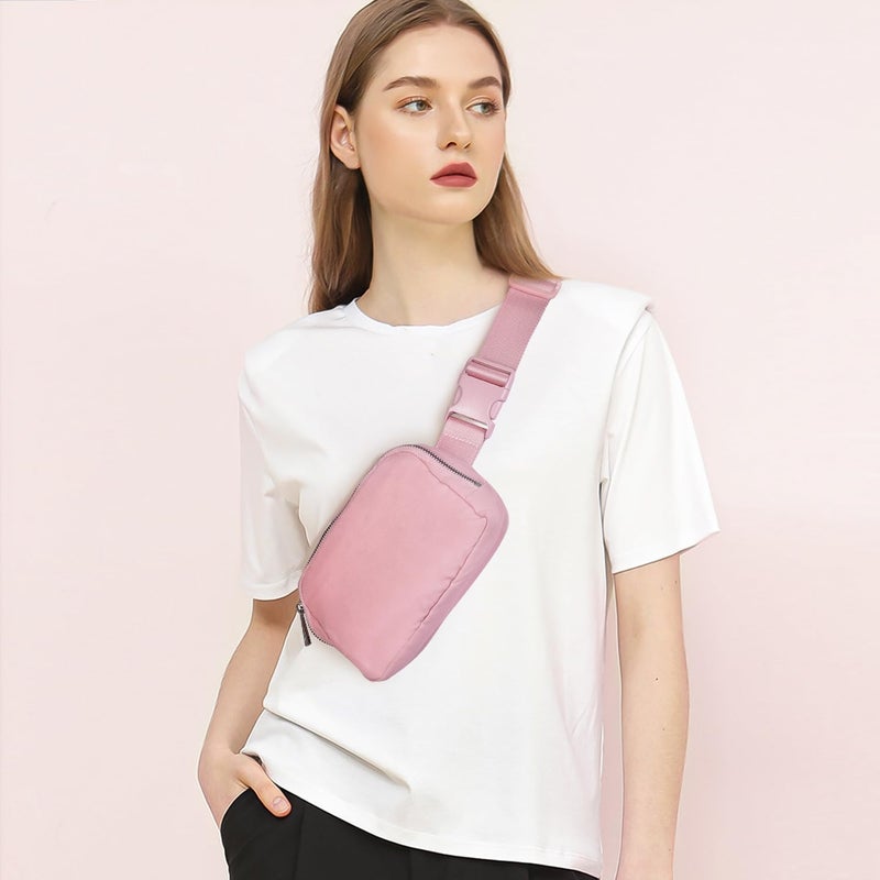 Gitus Belt Bag for Women Fanny Pack Crossbody Bags for Women Fashion Waist Packs with Adjustable Strap Gifts for Teen Girls Women Men (Pink) - Image 2